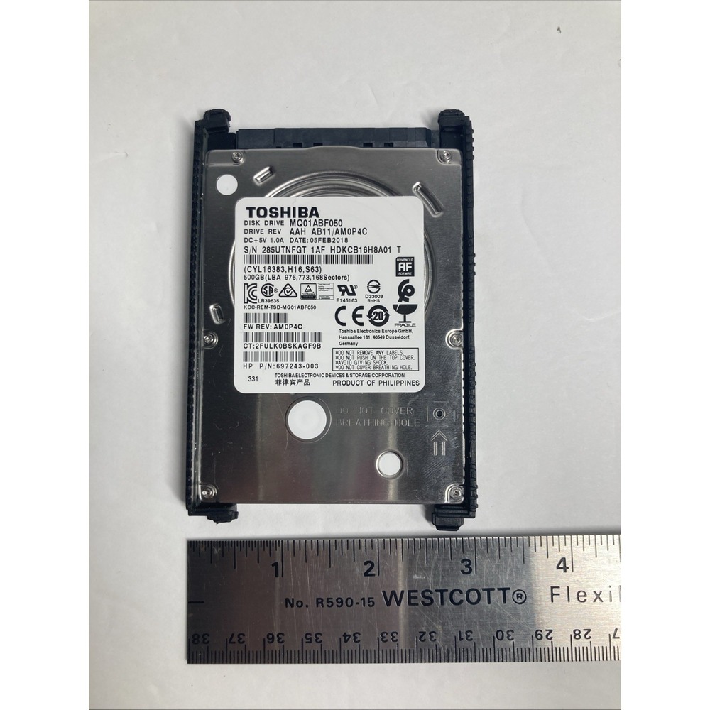 Toshiba MQ01ABF050 500GB 2.5" Internal Laptop HDD 5400RPM "Tested"